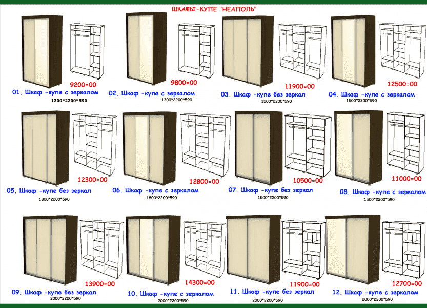шкаф-купе неаполь во Владимире