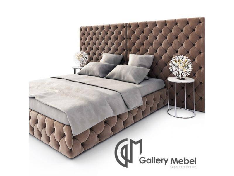 кровать с большим изголовьем letto gm 12 во Владимире