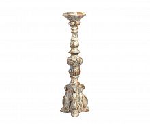 подсвечник фигурный бежевый состаренный на 1 свечу antique blue, 49,5 см во Владимире