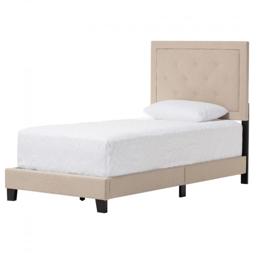 кровать paris linen upholstered beige 90х200 во Владимире