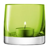 подсвечник стеклянный зеленый лайм для чайной свечи light colour, 8,5 см во Владимире