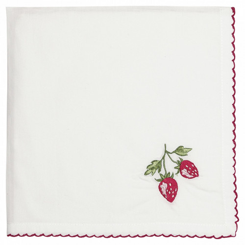 салфетка strawberry red w/embroidery во Владимире