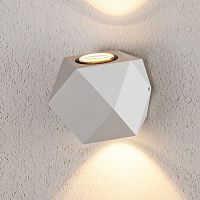 уличный настенный светодиодный светильник elektrostandard 1565 techno led kroket белый 4690389125393 во Владимире