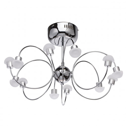 потолочная светодиодная люстра de markt вега 329011512 белая во Владимире