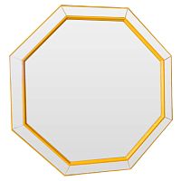 зеркало венецианское восьмиугольное желтое yellow octagon во Владимире