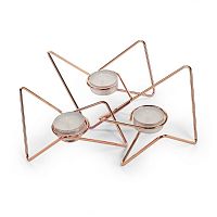 набор подсвечников медных металлических для чайных свечей tri-angular loop, 7 см, 3 штуки во Владимире