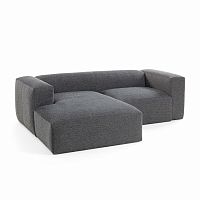 диван блок sofa двухместный левый угол черный от la forma (ex julia grup) во Владимире