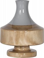 ваза настольная rustic chic vase grey wood во Владимире