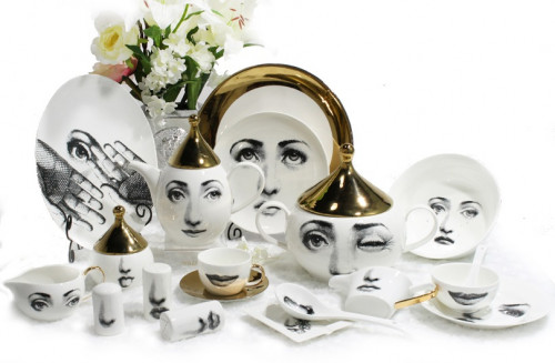 столовый сервиз пьеро форназетти golden faces во Владимире