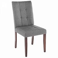 стул деревянный madina dark walnut / fabric grey во Владимире