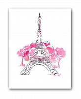 постер paris а3 (розовый) во Владимире