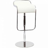 барный стул lem style piston stool белая кожа во Владимире