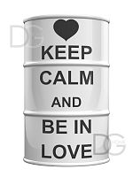 декоративная бочка keep calm and be in love l во Владимире