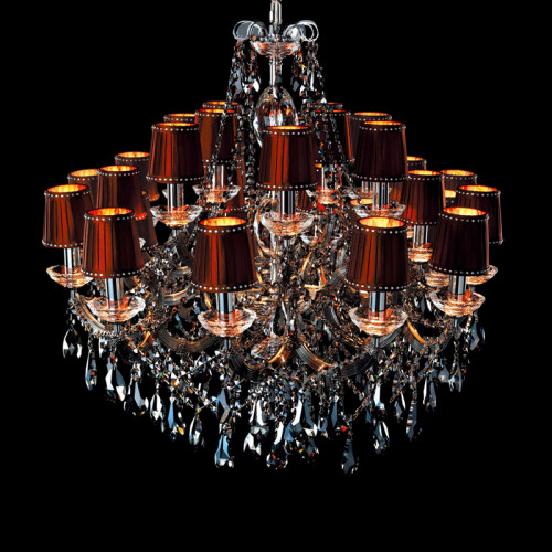 люстра md09045-15a от illuminati коричневая/ хром/дымчатая во Владимире