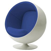 детское кресло eero ball chair бело-синее во Владимире