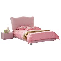 кровать pink leather kitty 120х200 во Владимире