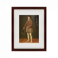 картина: portrait of a boy holding a tennis racket and ball, 1600 во Владимире
