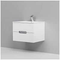 тумба под раковину am.pm spirit m70fhx0602wg33 подвесная, ящики с доводчиками, 60 см, белый глянец во Владимире