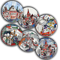 сет тарелки московия dream (6 шт.) во Владимире