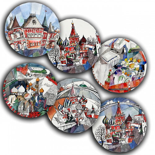 сет тарелки московия dream (6 шт.) во Владимире