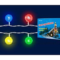 светодиодная гирлянда «шарики» 280см rgb (07921) uniel uld-s0280-020/dta rgb ip20 balls во Владимире