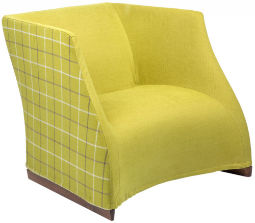 кресло vivienne armchair yellow checkerboard во Владимире