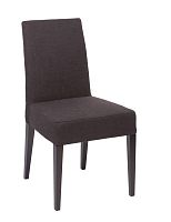 стул aylso dining chair кожа тёмно-коричневая во Владимире