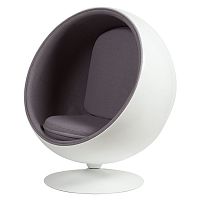 кресло eero ball chair серое во Владимире