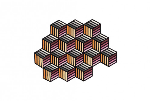 ковер parquet hexagon orange 305x188 от gan во Владимире