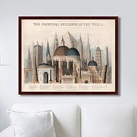 картина: comparative view of the principal buildings in the world, 1850г. во Владимире
