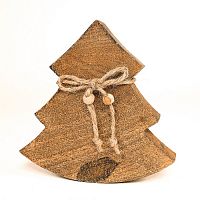 украшение новогоднее ель деревянная wooden tree, 15х14х2,5 см во Владимире