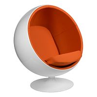 кресло eero aarnio style ball chair оранжевое во Владимире