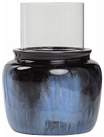 подсвечник синий со стеклом colors blue big, 32 см во Владимире