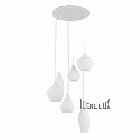 подвесная люстра ideal lux soft sp6 bianco во Владимире