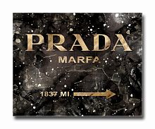 постер prada mafia на чёрном в золотом a3 во Владимире
