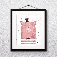 постер pig а4 во Владимире
