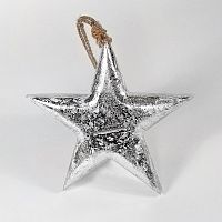 игрушка на елку звезда серебряная snow star, 23х23х3 см во Владимире