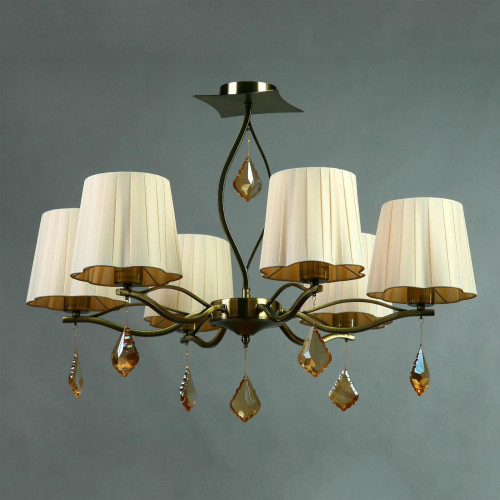 подвесная люстра brizzi bx03203/6 bronze cream во Владимире