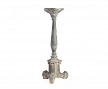 подсвечник фигурный голубой состаренный на 1 свечу antique blue finish, 61 см во Владимире