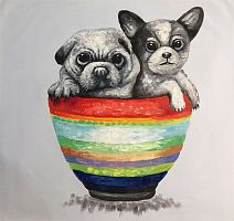 картина маслом маленькие друзья во Владимире