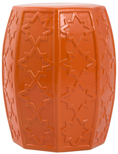 керамический столик-табурет garden stool оранжевый во Владимире