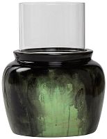 подсвечник зеленый со стеклом colors green, 32 см во Владимире