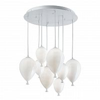 подвесная люстра ideal lux clown sp8 bianco во Владимире