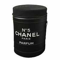декоративная бочка-пуф chanel №5 black m во Владимире