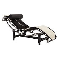 шезлонг chaise longue lc4 черно-белый во Владимире