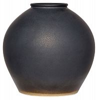 ваза керамическая объемная 26 см antiqued черная во Владимире