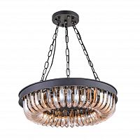 люстра terra black amber d50 черная, стекло янтарного цвета во Владимире