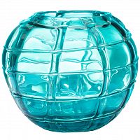 ваза стеклянная ice (синяя) 17*19 во Владимире