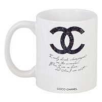 кружка с рисунком drink champagne. coco chanel во Владимире