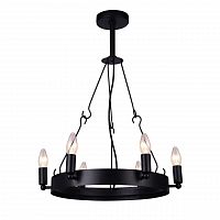 дизайнерская подвесная люстра arte lamp bastiglia a8811sp-6bk черная во Владимире